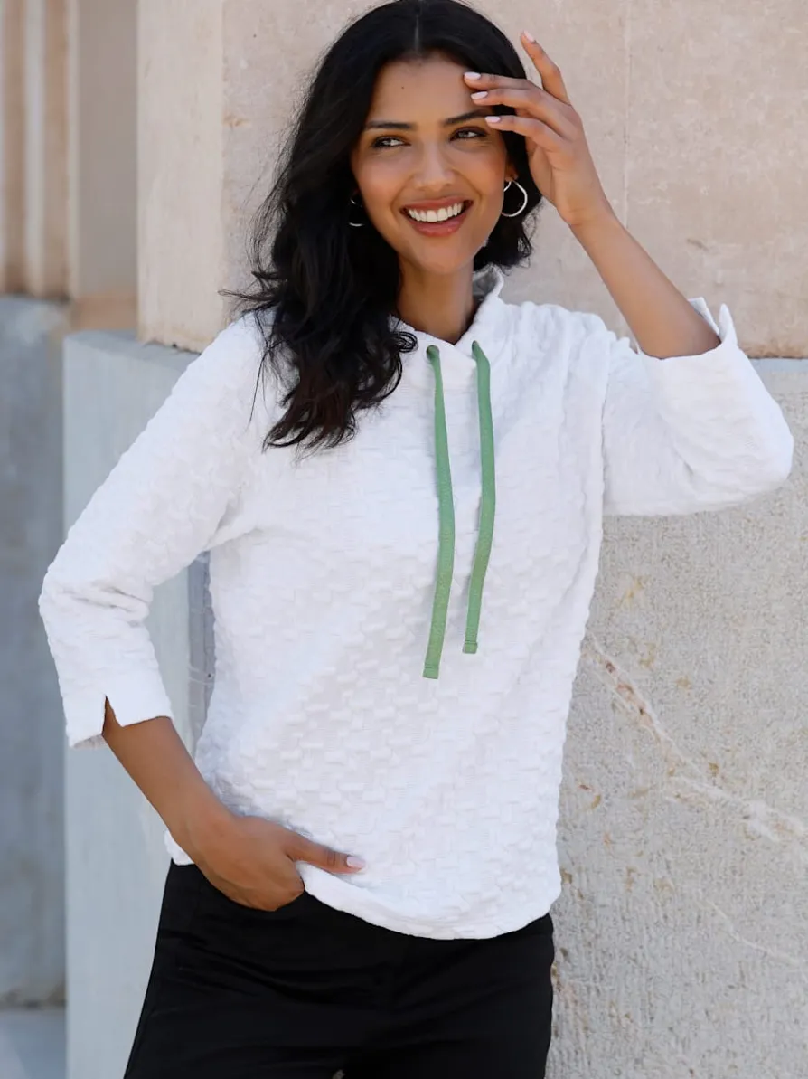 Sweatshirt jacquard en jersey tendance