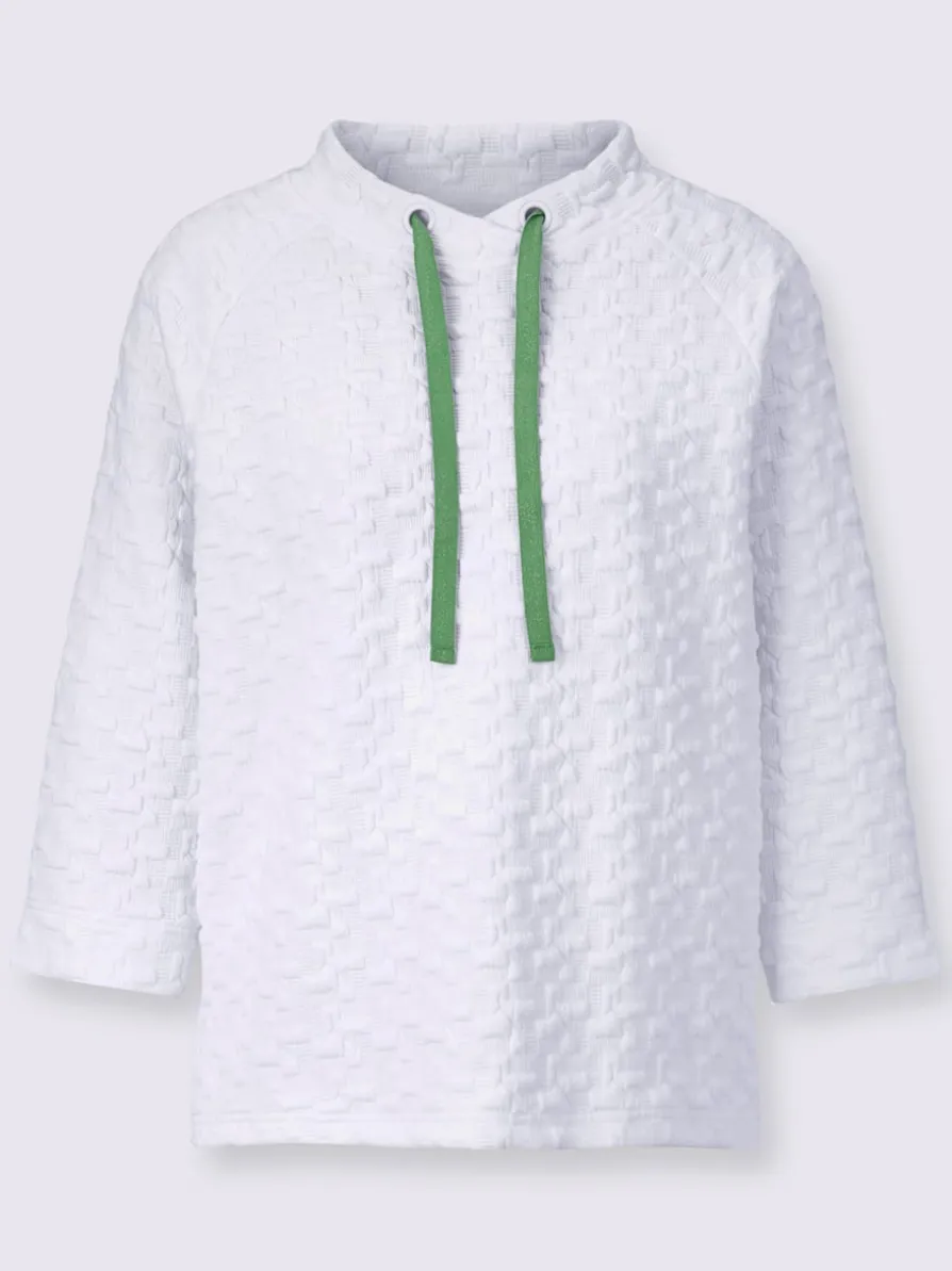 Sweatshirt jacquard en jersey tendance