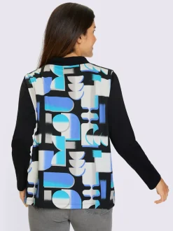 Sweatshirt large col montant avec coulisse
