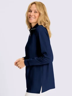 Sweatshirt long col camionneur