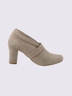 Trotteurs à front haut textile doux en synthétique velours