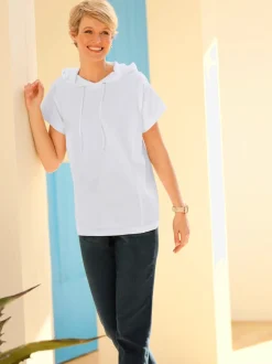 T-shirt à capuche pur coton