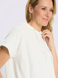T-shirt à capuche pur coton