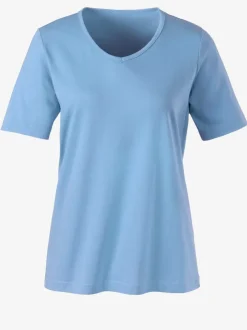T-shirt classique avec encolure en v