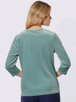 T-shirt à col bénitier qualité velours douce