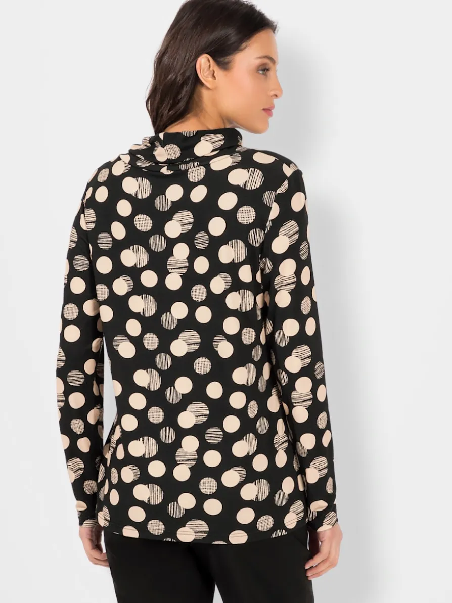 T-shirt à col roulé viscose