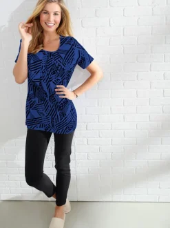 T-shirt coupe féminine motif graphique