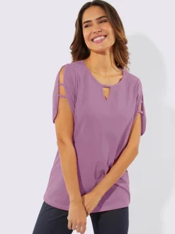 T-shirt de loisirs manches aux finitions soignées