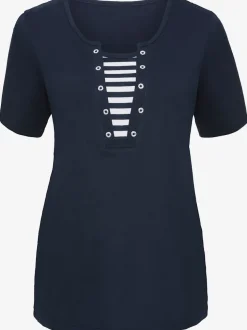 T-shirt d'été avec col effet marin