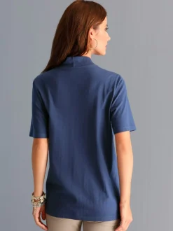 T-shirt effet 2 en 1 rayures et gilet accordé