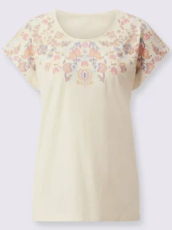 T-shirt à encolure ronde imprimé