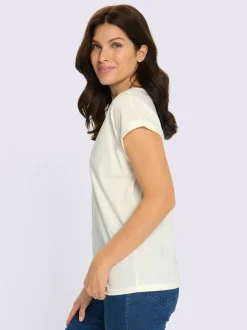 T-shirt à encolure ronde imprimé floral