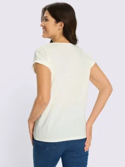 T-shirt à encolure ronde imprimé floral