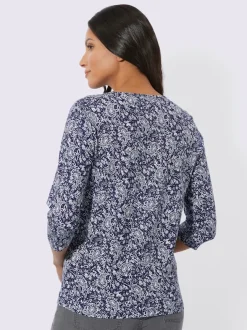 T-shirt à encolure ronde motif paisley