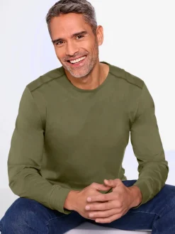 T-shirt à encolure ronde épaulettes devant