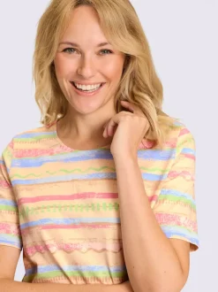 T-shirt à encolure ronde qualité coton doux sur la peau