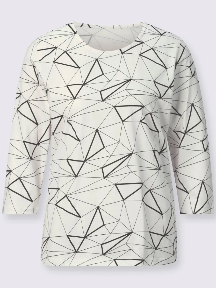 T-shirt à encolure ronde superbe motif graphique