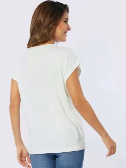 T-shirt à encolure ronde 95% viscose