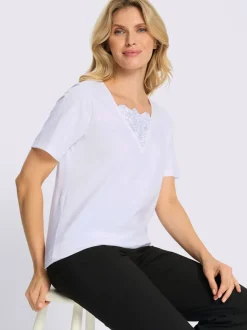T-shirt 2 en 1 coupe aspect 2 en 1