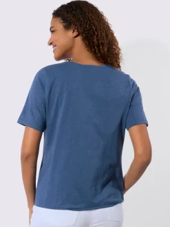 T-shirt en dentelle pur coton