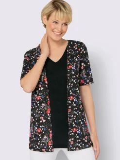 T-shirt 2 en 1 100% viscose