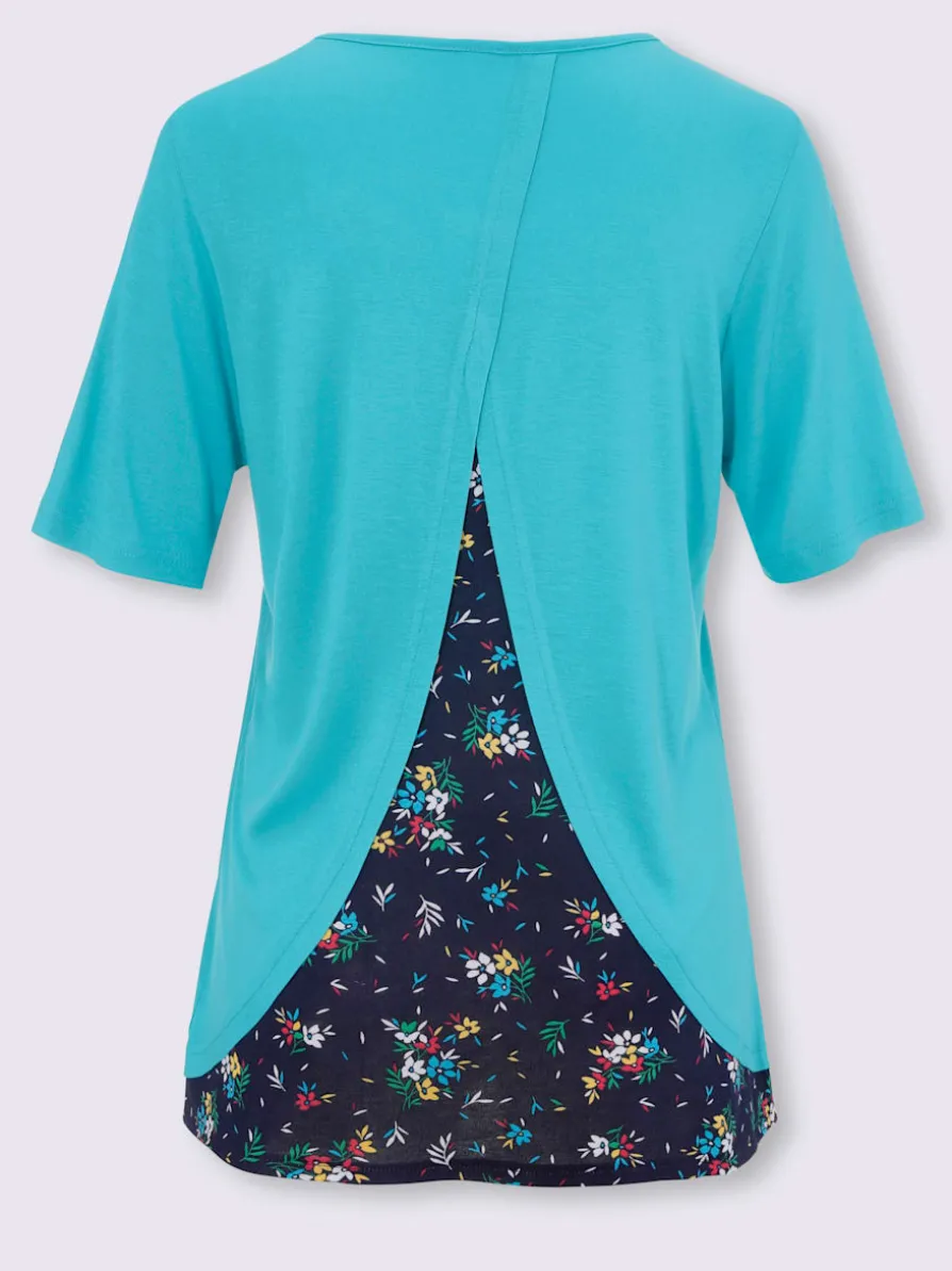 T-shirt 2 en 1 100% viscose