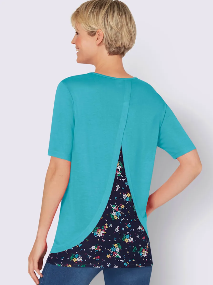 T-shirt 2 en 1 100% viscose