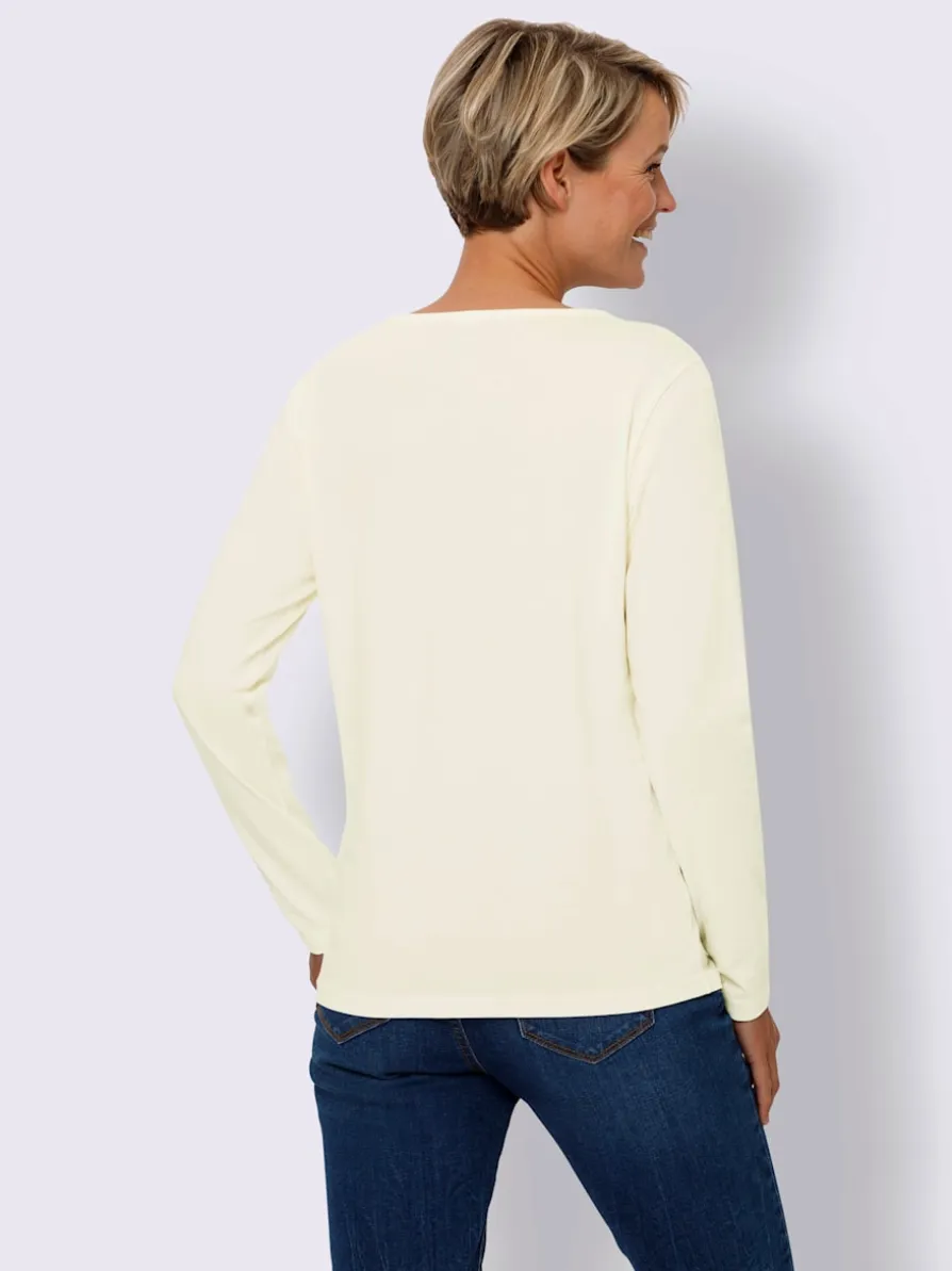 T-shirt en v pur coton