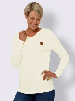T-shirt en v pur coton