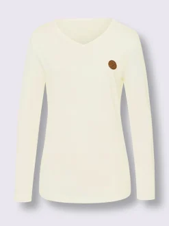T-shirt en v pur coton