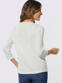 T-shirt en v pure viscose