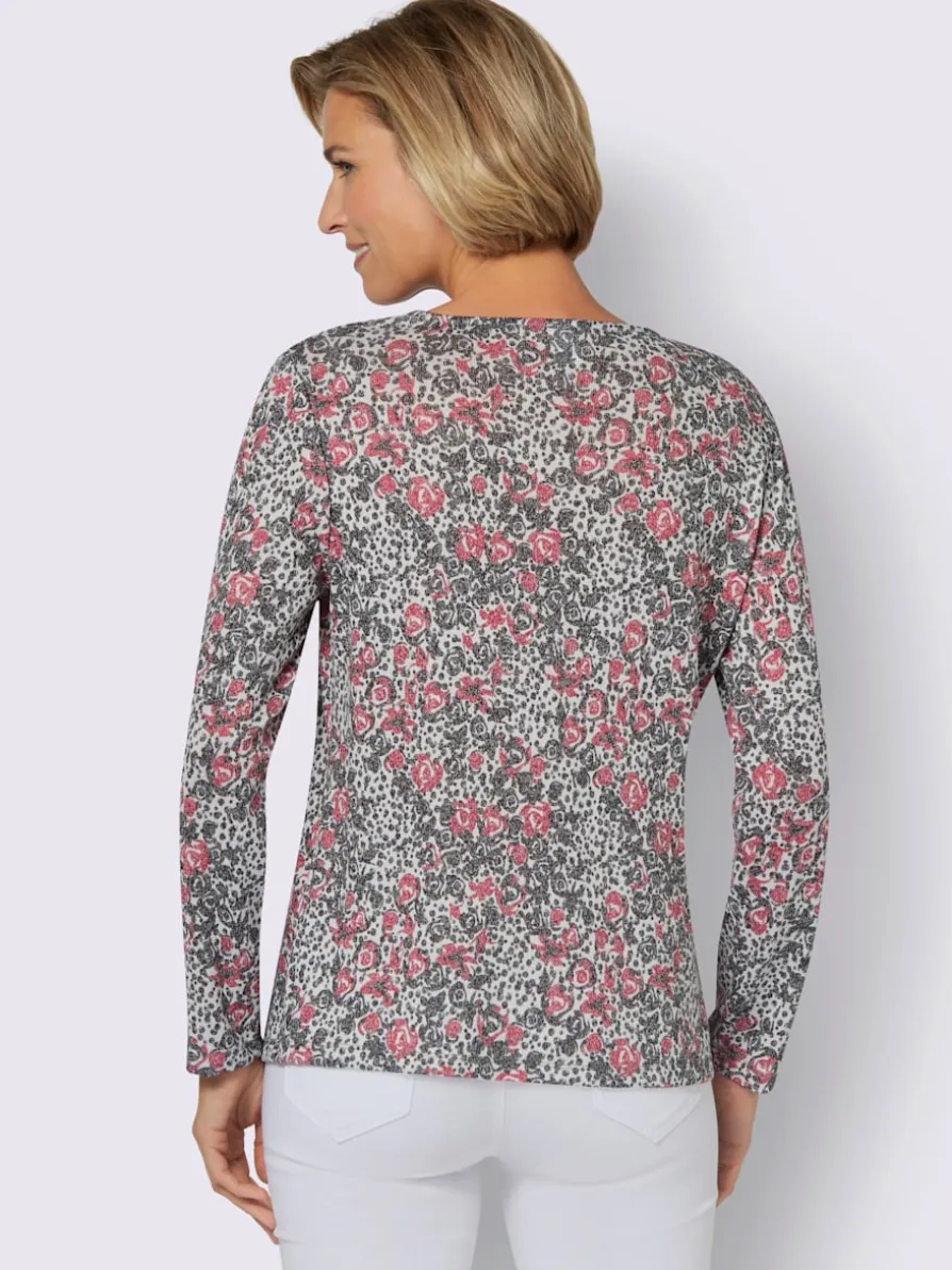 T-shirt imprimé agréable et chaud