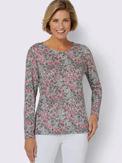 T-shirt imprimé agréable et chaud