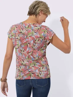 T-shirt imprimé 50% coton et 50% modal