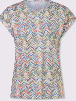 T-shirt imprimé mancherons tendance