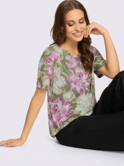 T-shirt imprimé 95% viscose (ecovero)