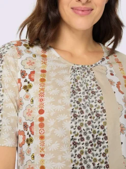 T-shirt long coupe en a