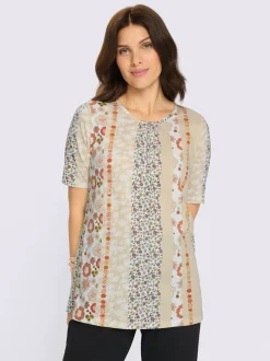 T-shirt long coupe en a
