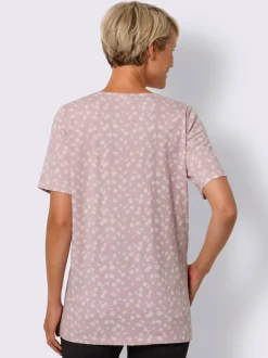 T-shirt long coupe en a
