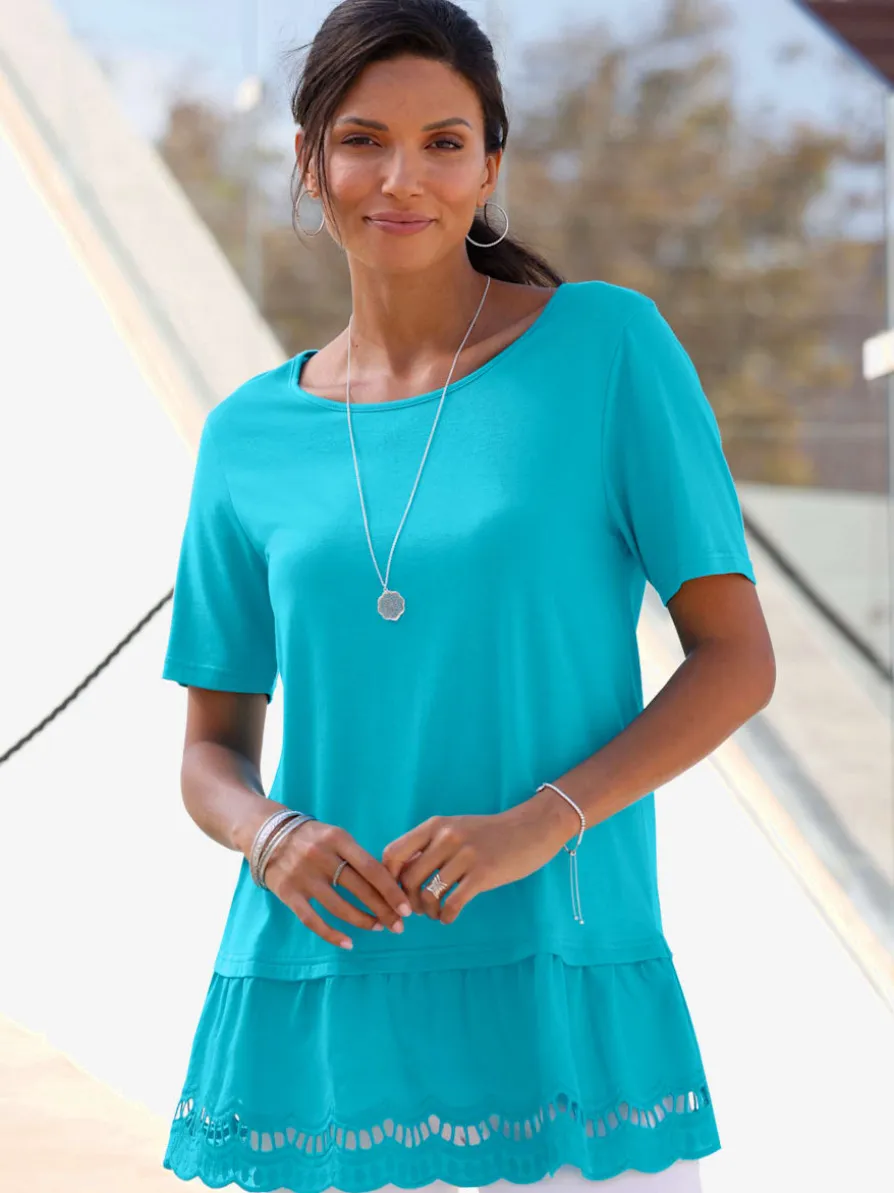 T-shirt long coupe longue affinante