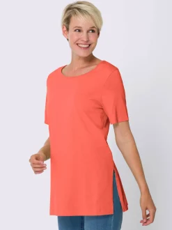 T-shirt long coupe longue et dissimulante