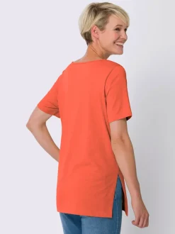 T-shirt long coupe longue et dissimulante