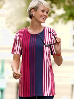 T-shirt long coupe évasée