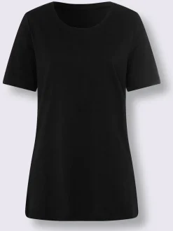 T-shirt long fentes sur les côtés
