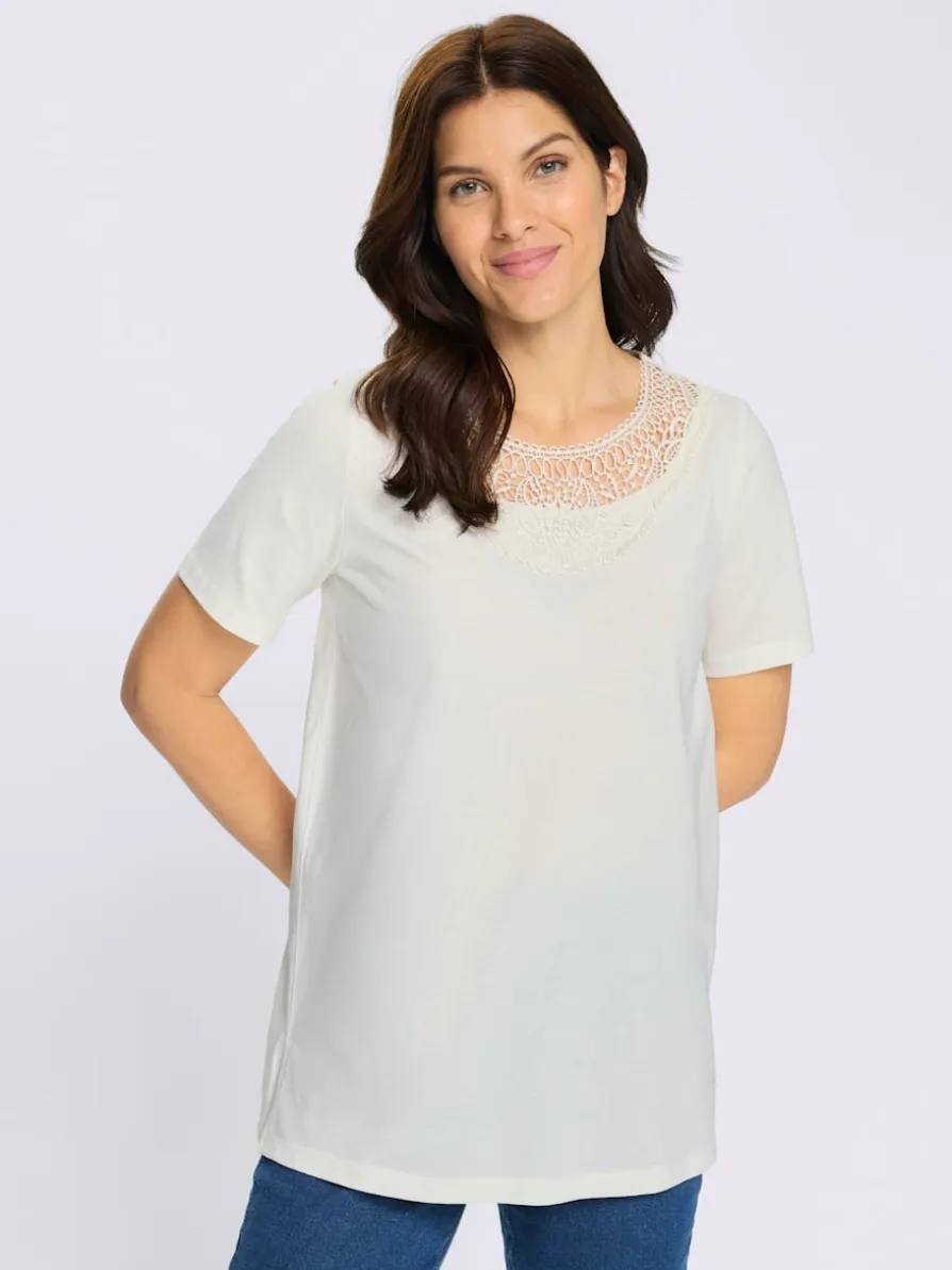 T-shirt long fentes sur les côtés