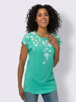 T-shirt long finition de l’ourlet tendance