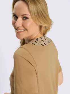 T-shirt long imprimé animal