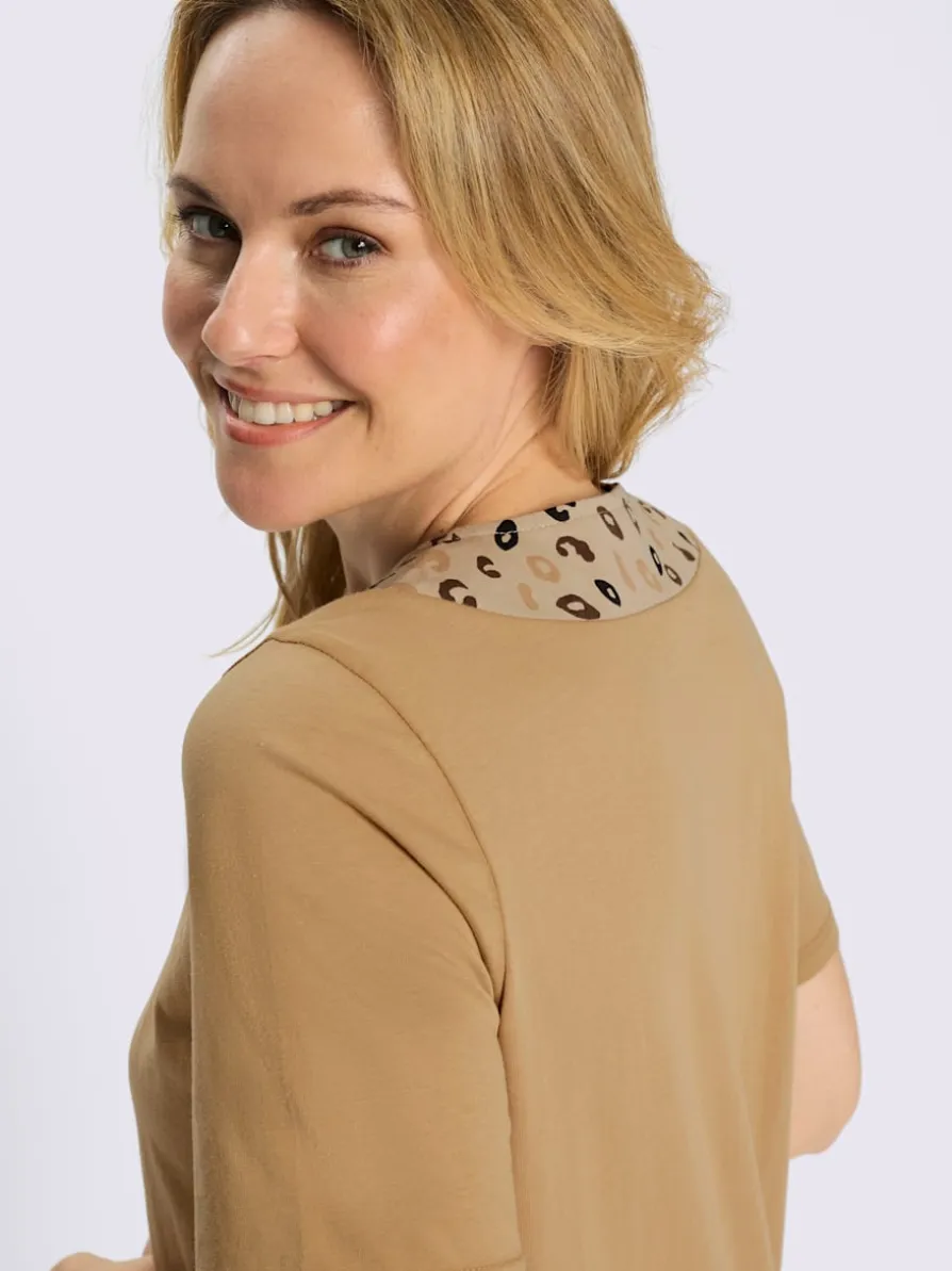 T-shirt long imprimé animal