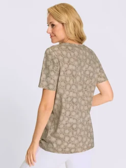 T-shirt long légèrement évasé