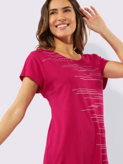 T-shirt long mélange de modal doux